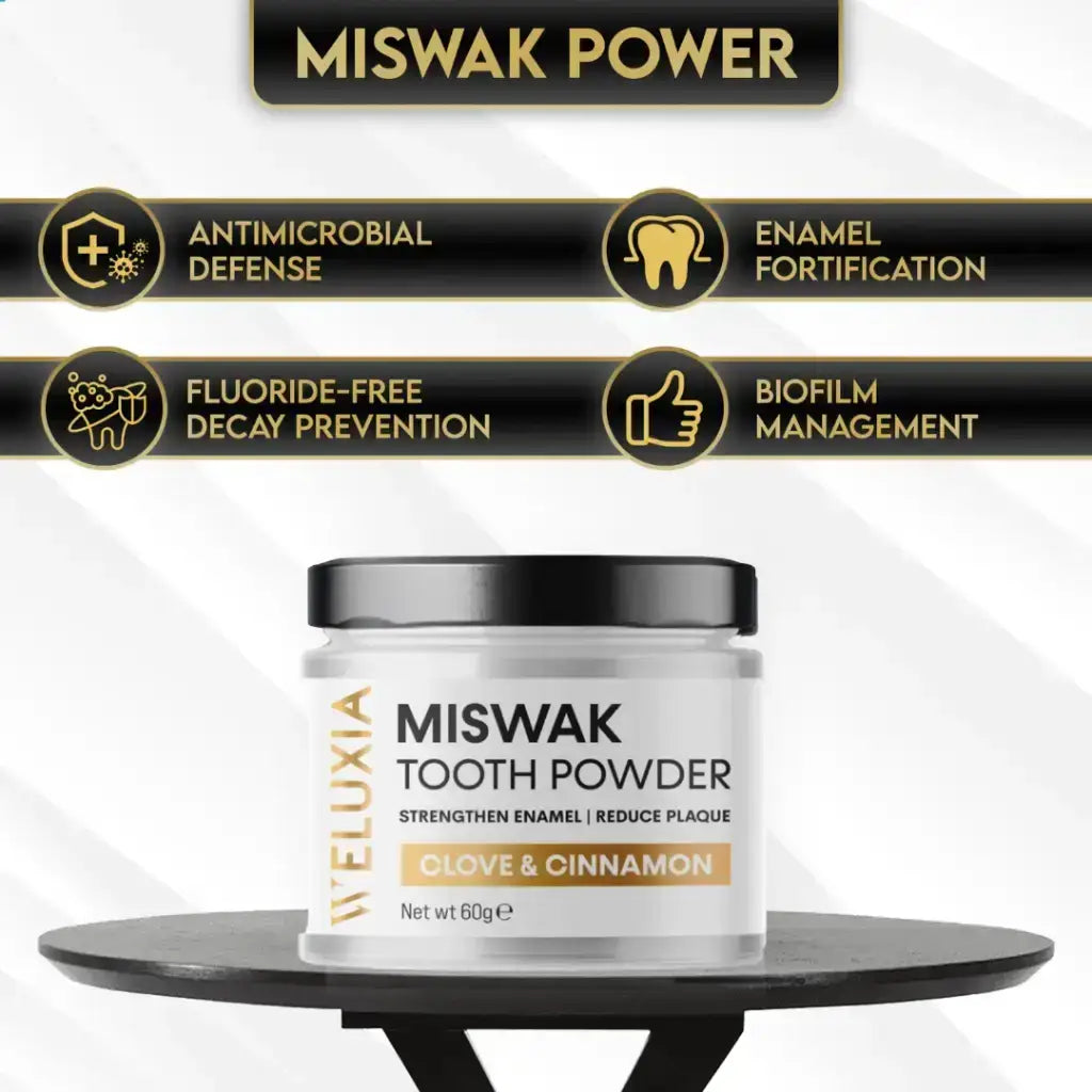 benefits of miswak tooth powder