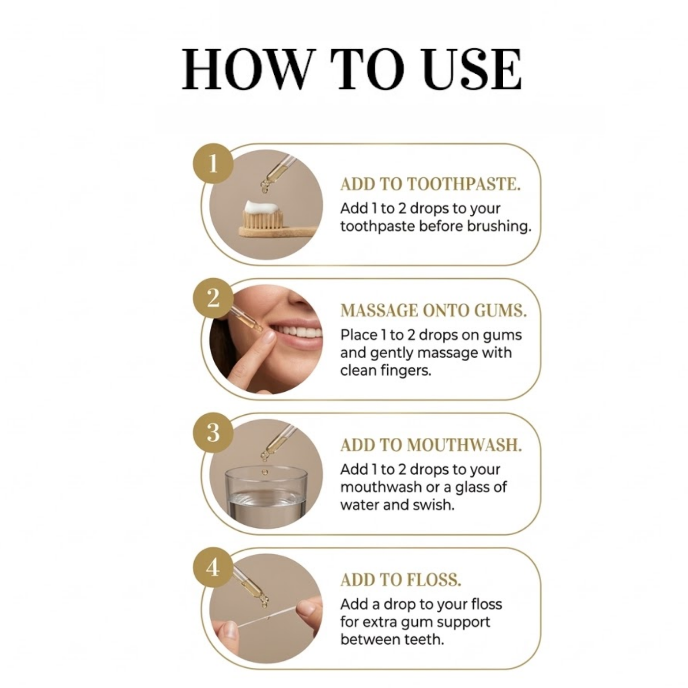 How to use concentrated gum oil for bleeding and sore gums