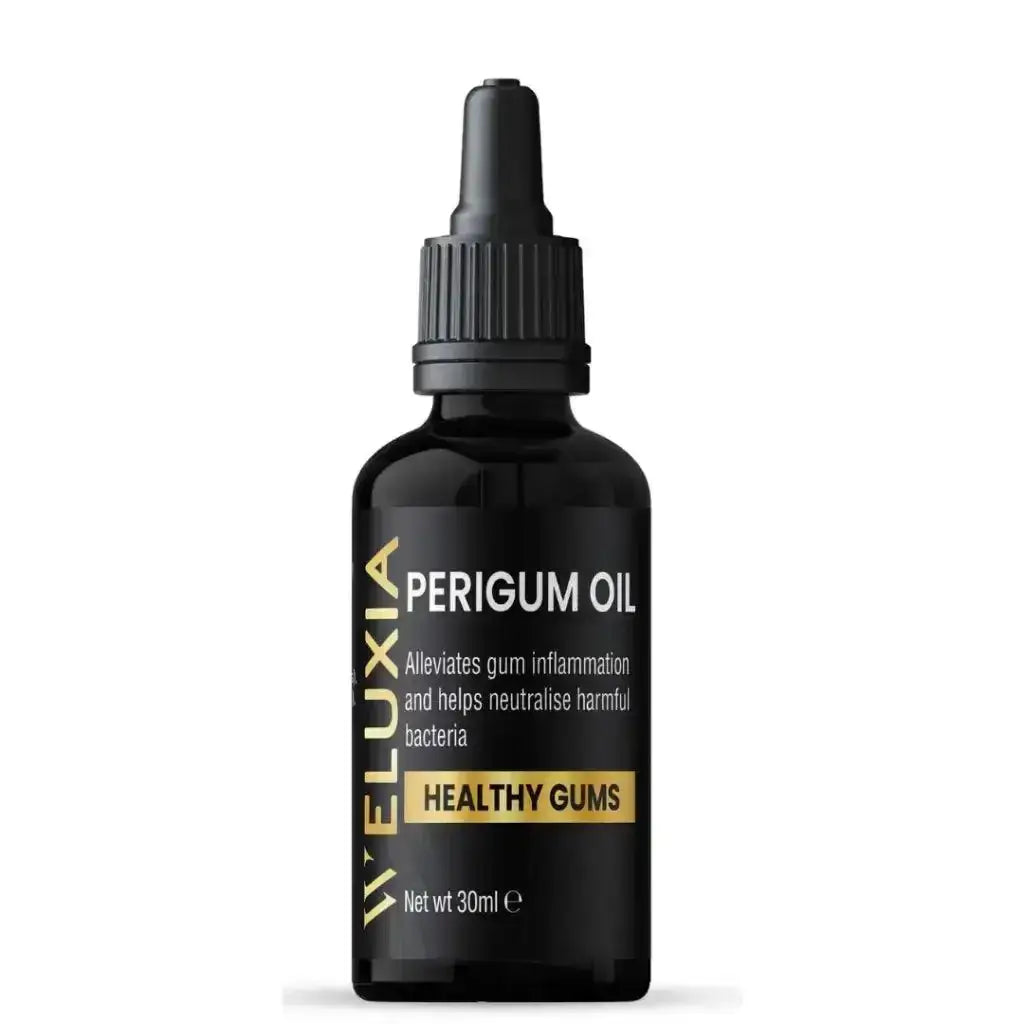 Perigum Oil 30ml bottle premium gum care oil for receding gums and bleeding gums