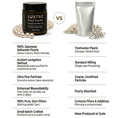 Load image into Gallery viewer, Infographic comparing seawater pearls vs freshwater pearls
