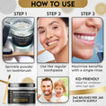 Load image into Gallery viewer, Toothbrush dipped in Weluxia Remineralising Tooth Powder ready for brushing

